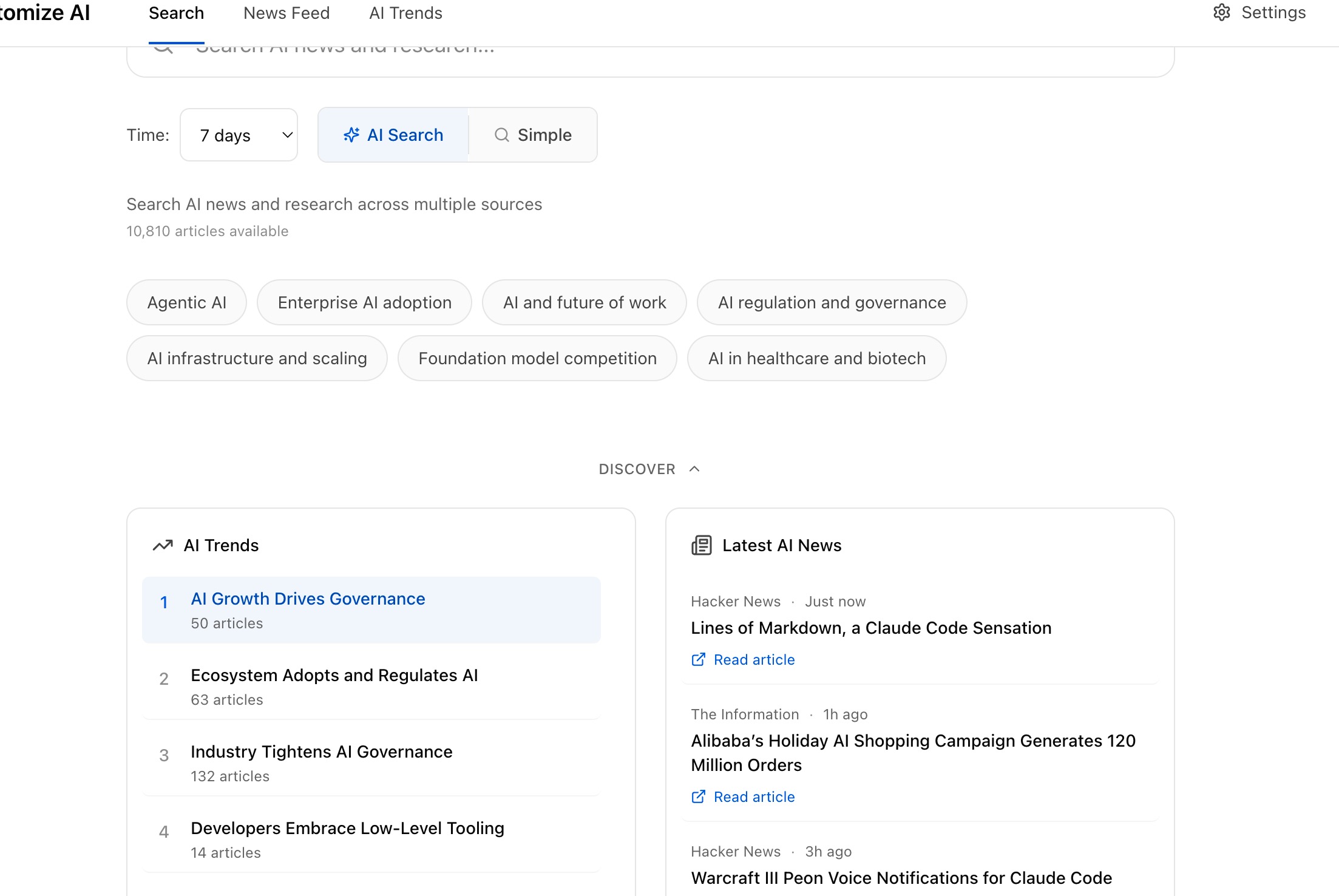 Atomize AI: Research Intelligence